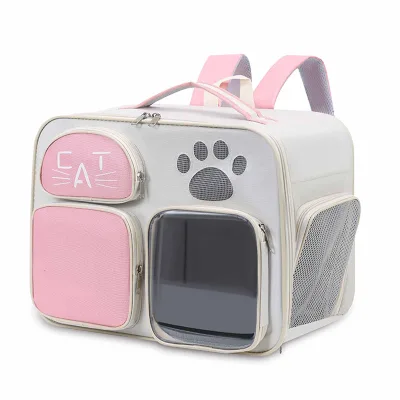 Foldable Pet Bag Portable Transparent cat and Dog Bag Suitable for Airplane  Outdoor Pet Backpack Fashion Pet Travel Bag