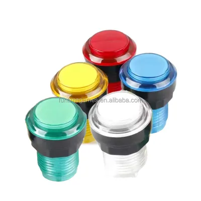 32mm Round LED Push Button 5V 12V Crane Arcade Game Machine Switch