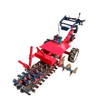 Small Double-track Chain Hand Trencher Tractor Hydraulic Chain Trencher