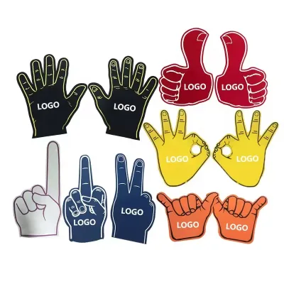 Wholesale 2+2mm 3+3mm 4+4mm Thickness EVA Foam Hand Middle Finger Soccer for Cheering