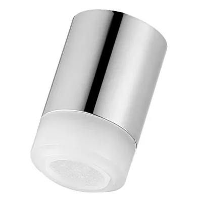 Fullrain Multicolor LED Light Aerator Fast-Flashing Plastic Chrome Finish Modern No Battery Needed Faucet Wash Basin Saturating