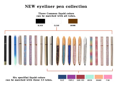 Make High Quality Makeup Private Label Waterproof Eyeliner Liquid Black Eye Liner