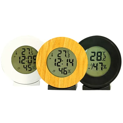 Desk Table Digital Lcd Clock Alarm 12/24-hour System Mini Home Office Students Clock With Temperature