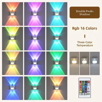 Magnetic & Recharging Colorful & CCT3 Dimming Led Projection Sensor Wall Light Night Light for Entrance Aisle Corridor Stair