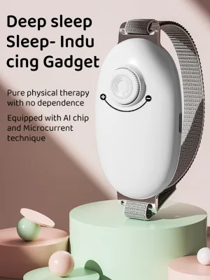 Portable Pulse Sleep Aid Device Handheld Stress Relief Relax Massager with 5 Adjustable Intensity Gears for Sleep Better