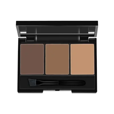 OEM Beginners Eyebrow Powder Cosmetics 3 Colors Waterproof Mineral Eyebrow Powder Easy Use Long Lasting Daily Use Made