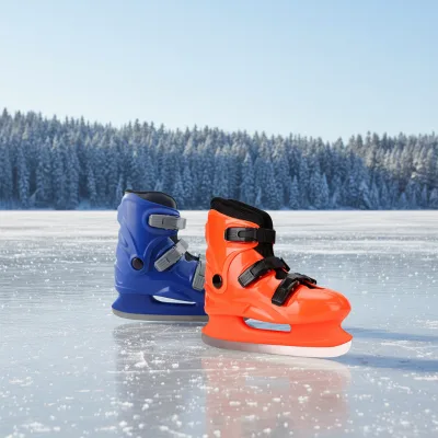 Custom Hockey Ice Skates Adult Kids Hard Shell Cotton Liner OEM Size All Season Stainless Steel Blade Factory Supply