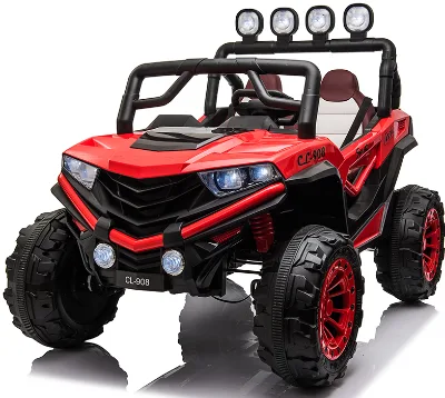 Kids Ride on Car 12V12AH,2 Seater,4WD,Bluetooth Remote,3 Speed,Swing,Early Education,LED Light,Towing Handle