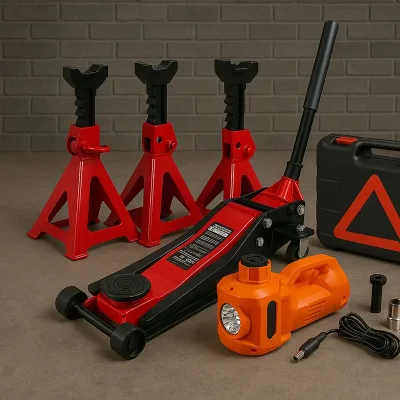 Heavy Duty Construction Load Capacity 3 Tons Low Profile Hydraulic Jack with Swivel Saddle