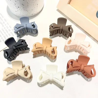 Wholesale New Small Size Elegant Bow Hair Clip with High Ponytail Grab Clamp Women's Hair Accessories