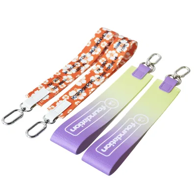 Wholesale High Quality School Events Gift Key Fob Fashion Popular Bag Charm Lanyard