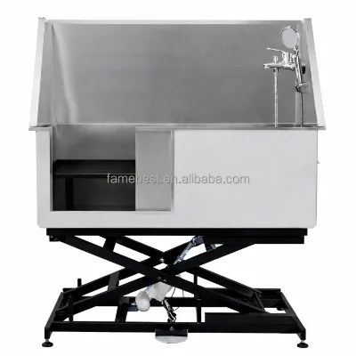 Budget Freestanding Full 304 Stainless Steel Pet Bathtub Durable Construction For Breeding Farm