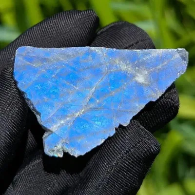 Wholesale Natural 2-4cm Labradorite Slab Strong Flash Healing Stones for Decoration