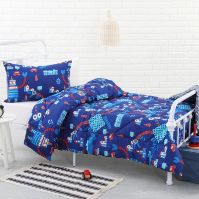 Factory High Quality Custom 2pcs 3d Print White Luxury Bedding Comforter Sets for Kid