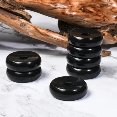 Basalt Massage Stones for Hot Stone Massage 100% Natural Basalt Volcanic Rock 4.5cm Round Stones