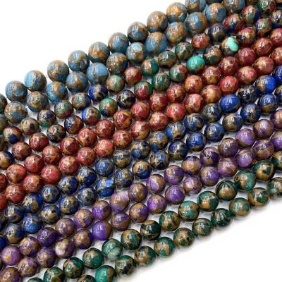 Synthetic Stone Beads Mosaic Quartz Loose Beads Beads for Jewelry Making