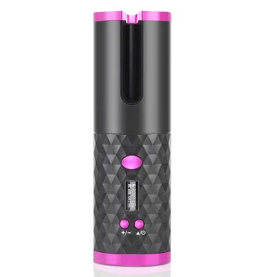 Cordless Automatic Hair Curler USB Rechargeable LCD Display Ceramic Curly Auto Rotating Curling Iron Waves Hair Air Curler