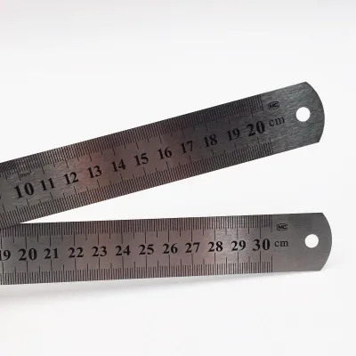 High Quality Stainless Steel Metal 2-Sided Scale Ruler Growth Table Rule