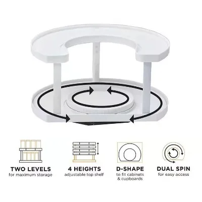 Wholesale Custom Kitchen Spice Jar Round Rotating Storage Rack