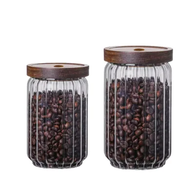 Kitchen Storage Containers Airtight Sugar Jar Glass Jars Fermentation Jar with Glass Lids