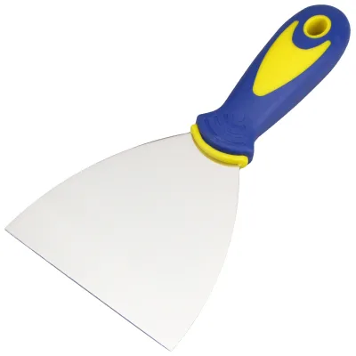 High Quality 4 Inch Toughness Plastic Hand Tools Painting Wall Cleaning Putty Knife Stainless Steel Scraper