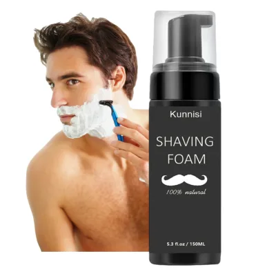 Private Label Fights Irritation Natural Herbal Reduce Sensitive Light Fragrance 300ml GMP CE Certified Men's Foaming Shaving