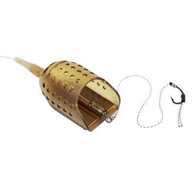 Feide Bait Cage European-style Boat-shaped Feeder Groundbaiting Device Lead Sinker Weighted Extra-large Plastic Iron