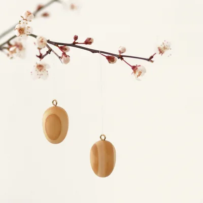 2026 Hot Sale Wooden Easter Eggs Attractive Easter Decorations Happy Easter Egg Painting Handmade Blank Wooden Eggs