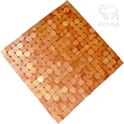 Luxury Square Foldable Cooling Floor Bath Bamboo Wood Chair Car Sofa Seat Mat Seat Cushion