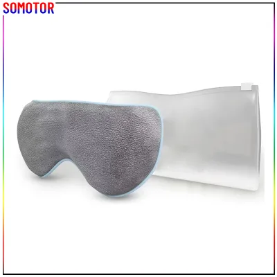 Customizable Logo Color Packing Box 3D Warm Compress Eye Mask With Adjustable Strap Sleeping Eyemask
