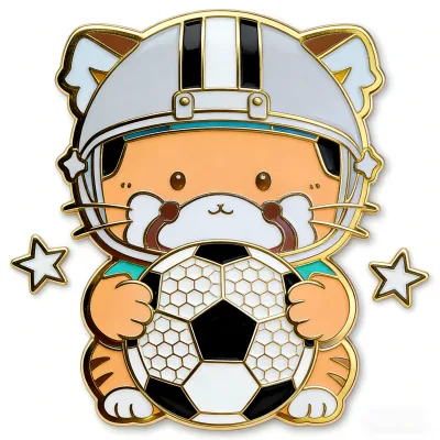 New Creative Football Enamel Pins Series Soccer Games Badge Metal Pin for Fans Friend