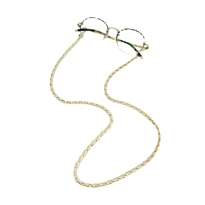 UNOC Hot Sale Heart Shaped Metal Sunglasses Cord Geometric Eye Glasses Chains Trendy Eyeglasses Parts