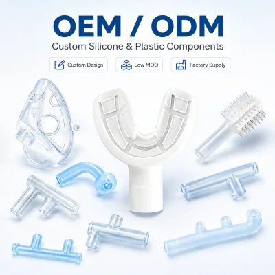 OEM Custom Silicone and Plastic Components With Precision Molding for Respiratory Dental and Healthcare Device Applications