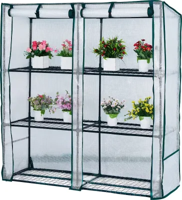 Foldable PE Tunnel Sunroom Garden Insulation Home Gardening Shed Warm Room Multi-Layer Rainproof Greenery Planter