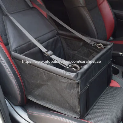 Waterproof 600D Oxford Dog Car Seat Cover with Adjustable Straps for Travel Comfort