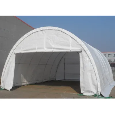 20' (6m) Wide PVC Fabric Portable Shelter Tent with Metal Frame 6m Dome Garden Building