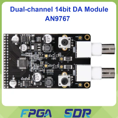 ALINX AN9767 Dual Channel Digital-to-Analog Converter Module 14 Bits Resolution for FPGA Development Board