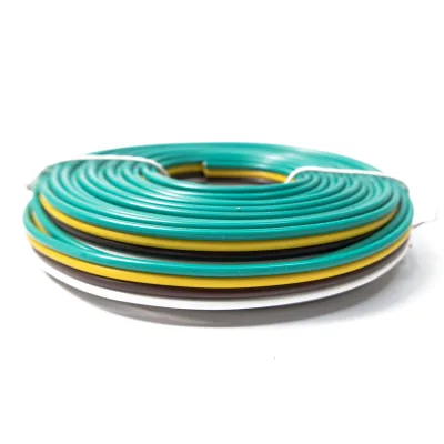 25FT 4 Core 16AWG 18AWG Copper Trailer Cable Wiring Harness for RV Trailer Light Marine Replacement/Repair