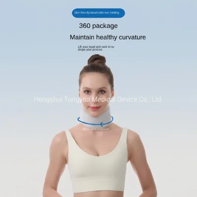 Cervical Neck Support Collar Posture Corrector Nitrogen Ester Breathable Adjustable for Forward Head Office Neck Pain Relief
