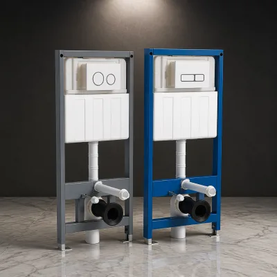 Space Saving Hidden Cistern Frame Kit 2/4 Liters or 4/6 Liters Dual Flush Quick Installation In-Wall Tank for Bathroom