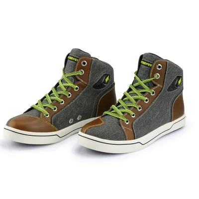 C1motorcycle Rider Breathable Riding Ankle Shoes Made Premium Quality Power Sports Rider`s Motorbike Leather Racing Shoes