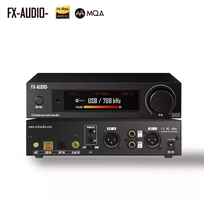 Fx-audio DA06 DAC XMOS XU-316 Dual AK4493S  QCC5125 AUDIO Decoder Supports MQA DSD512 PCM 32-bit 768khz HIFI FX AUDIO