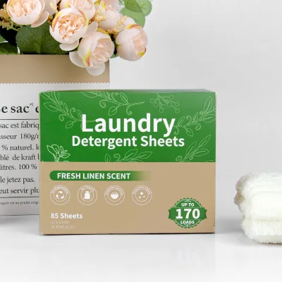 DARUI Factory Eco Friendly Disposable Solid Laundry Tablets Concentrated Laundry Detergent Washing Sheets