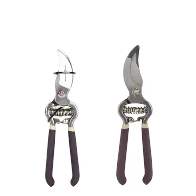 8-Inch Bypass Carbon Steel Forged Garden Pruners with PVC Telescopic Handle Tree Pruning DIY Industrial/Hand Scissor Shears