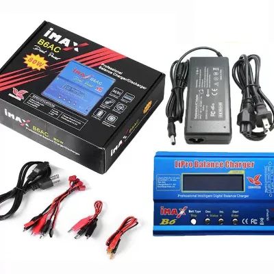 B6 80W Balance Battery Charger With Power Supply USA Europe Australia UK Plug