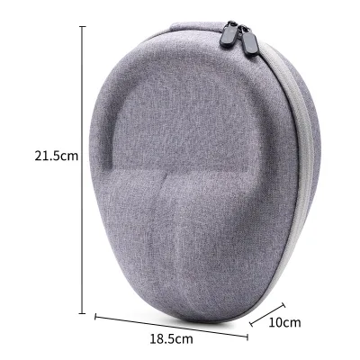 EVA Zipper Casual Simple Earphone Case for AirPods Max & Sony Large Storage Bag with Headband Holder