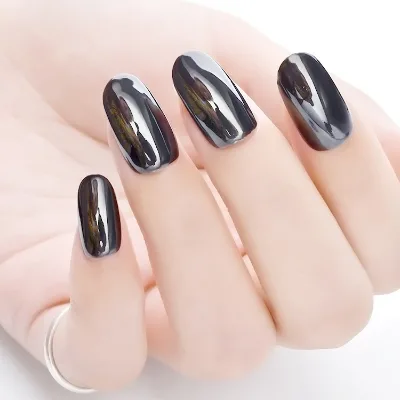 Hot Sale Nail Chrome Black Pigment Powder for Nail Art Nail Gel Polish