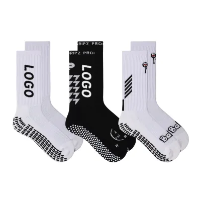 Low MOQ 100% Cotton Anti-slip Grip Customs Custom Socks Good Quality Grip Sock for for Pilates Yoga Garee