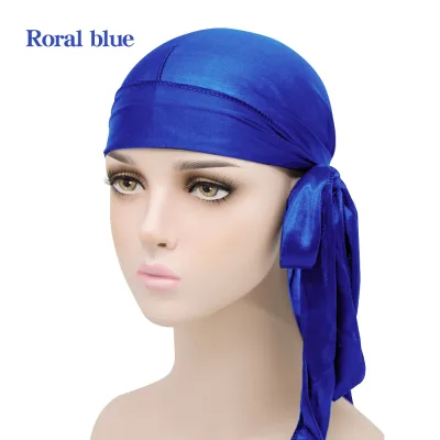 OEM ODM Custom Durag With Customized Logo Stain Silky Silk Customize Durag for Men