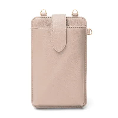 Fashion Large Capacity Mobile Phone Bag with Zipper Pocket and Cardholder Designer Leather Crossbody Cell Phone Case